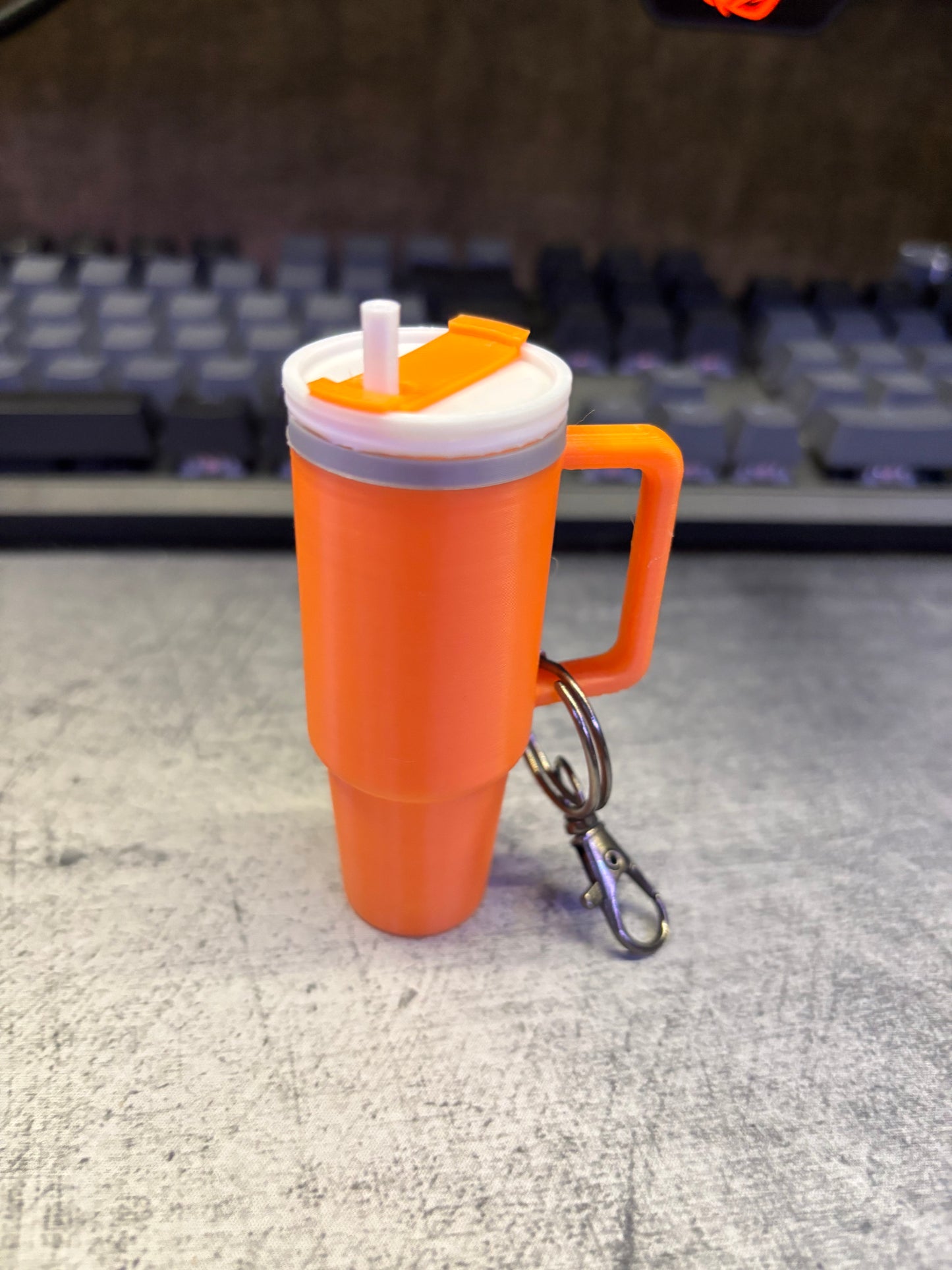 Versatile Tumbler Keychain Chapstick Holders - High-Quality Plastic, Multiple Colors