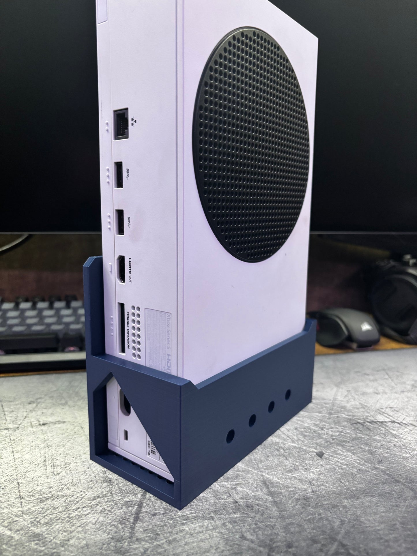 Durable Wall Mount for Xbox Series S - Enhanced Airflow Design