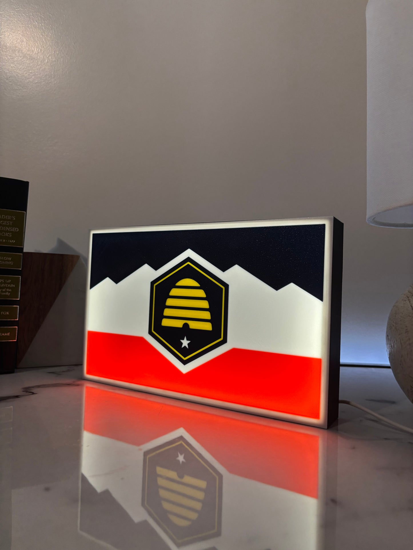 Utah State Flag LED Light Box