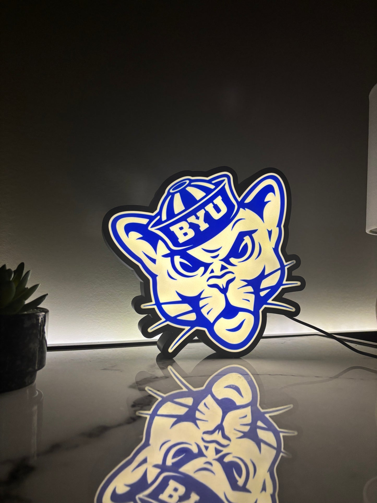 Custom-Made BYU Sailor Light Box