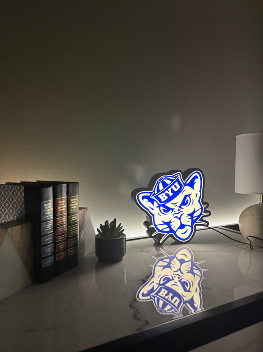 Custom-Made BYU Sailor Light Box