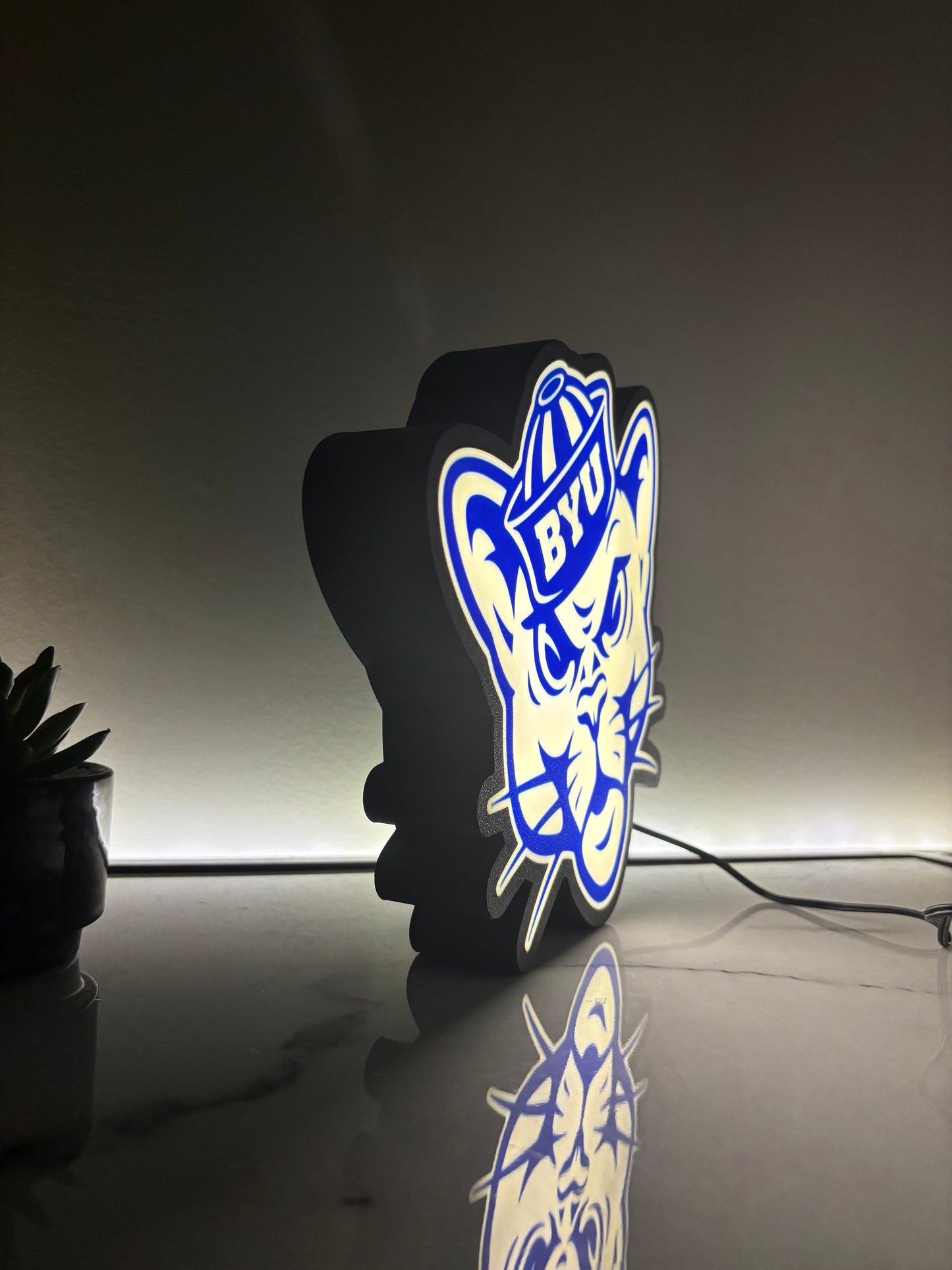 Custom-Made BYU Sailor Light Box