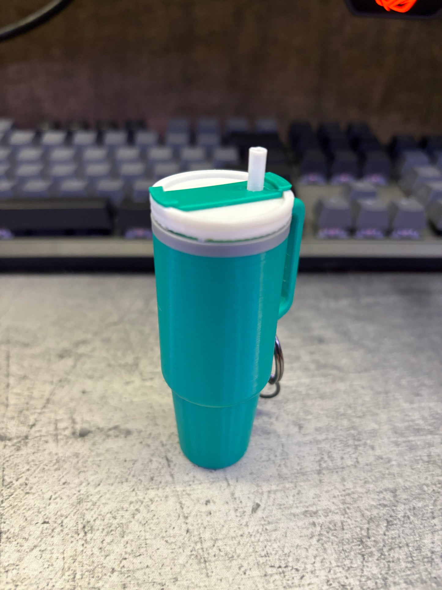 Versatile Tumbler Keychain Chapstick Holders - High-Quality Plastic, Multiple Colors