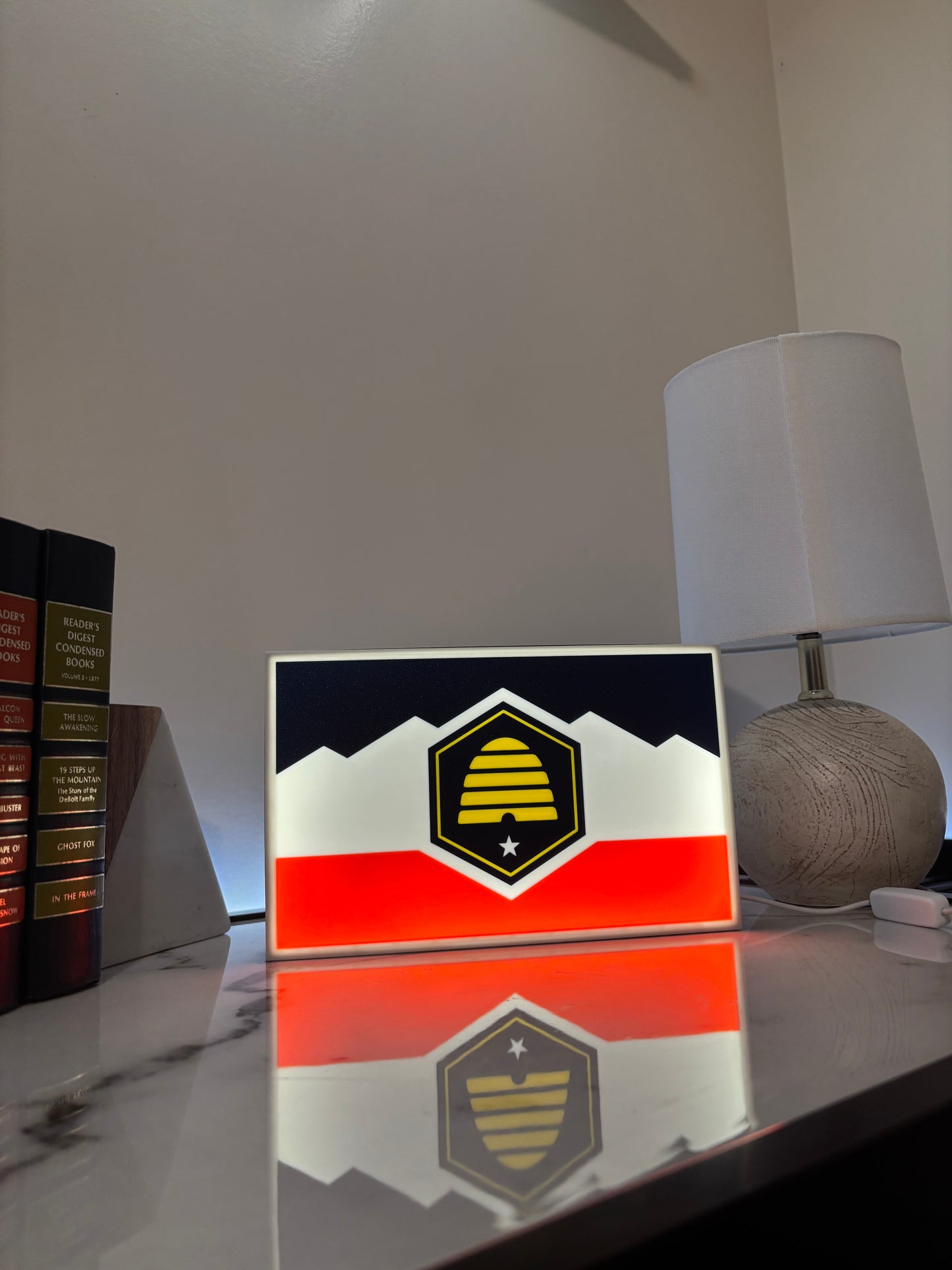 Utah State Flag LED Light Box